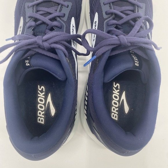 Brooks Beast GTS  24 Running Shoes Navy Blue Silver Men\'s 12.5 Medium (D) main image 7